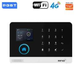 Smart Home GSM Alarm System 4G Wifi System for House Security Wireless with Door Sensor Work with Smart Life APP for Alexa