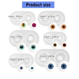 Clay Cartoon Doll Element Eye Bead Silicone Mold DIY Polymer Clay Animation Character Eye Making Tools Handmade Craf