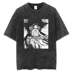 2026 Neon Genesis Evangelion Unit-01 Printed T-shirt Men's and Women's Washed T-shirt High Quality Vintage Cotton T-shirt Tops