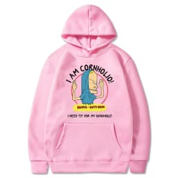 I Am Cornholio Hoodie Beavis and Butt Head Sweatshirt I Need T P for My Bunghole Hoodies Beavis Scary Art Gift Men Clothes Tops