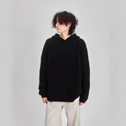 2026 Autumn Winter Simple Solid Color Knitted Men's Hoodie Tops Korean Fashion Casual Loose Hooded Sweatshirt Coats Streetwear
