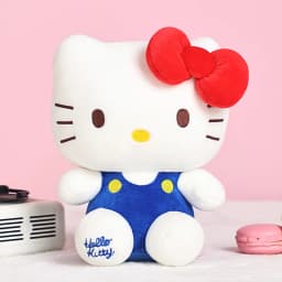 20cm Genuine Hello Kitty Plush Dolls Sanrio Characters Anime Stuffed Doll Room Decoration Pillow Desktop Ornaments For Girls