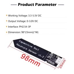 1/5/10PCS Capacitive Soil Moisture Sensor Module 3.3V-5.5V Corrosion Resistant for Arduino/ESP32/Raspberry Pi (Analog Output)