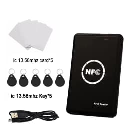 RFID Copier Duplicator 13.56mhz Key fob NFC Smart Card Reader Writer 125KHz Encrypted Programmer USB UID T5577 EM4305 Cards Tags
