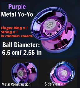 Children's yo-yo toy for beginners made of metal. Halloween and Christmas gift