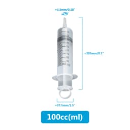 Large Capacity 50 100 150 200 250 350 550ml Syringe Plastic Pump Reusable Nutrient Measuring Syringe With 100cm Hose