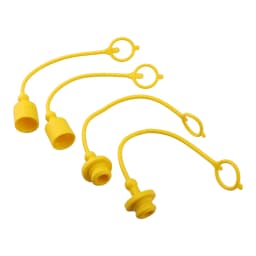 2 Set 1/2 Hydraulic Quick Disconnect Fitting Dust Cap For ISO-A Hydraulic Coupler Hydraulic Quick Connector Coupling Dust Cover