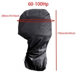 Outboard Motor Covers Trailerable Full Boat Motor Cover Waterproof Heavy Duty Oxford Fabric Outboard Engine Covers Waterproof