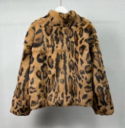 Women's Genuine Rabbit Fur Coat Stand Collar Luxury Winter Fur Outerwear