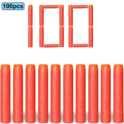 7.2cm 100pcs for Nerf Soft Bullets Darts Round Head Refill Sponge Darts Kids Children Toy Gun Bullets for NERF N-Strike Blasters