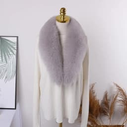 100% Natural Real Fox Fur Collar For Women And Men's Coat Jacket Fur Collar Extra Large Size Neck Warmer Fur Scarf Shawls