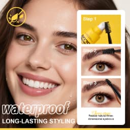 Rave Lady 3Pcs Brows Styling Spiking Glue Waterproof Long Lasting Makeup Colourless Instantly Dry Eyebrow With Double Brush