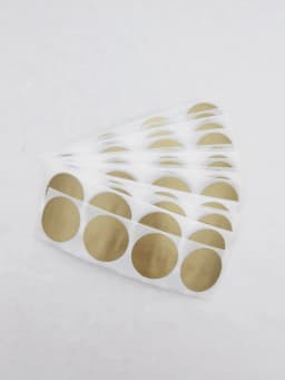 100PCS 25mm "1" Inch Round Circle Scratch Off Stickers For DIY Lucky Promotional Game Gift Cards