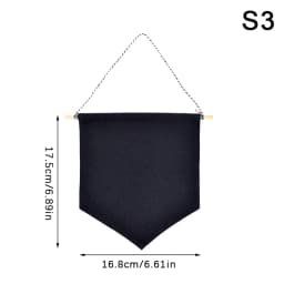 Badge Storage Display Clothe Hanging Wall Triangle Flag Brooch Board Large Brooch Storage Commemorative Box Pin Gift Collection