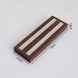 Walnut Wood Jewelry Display Stand Vintage Ring Earring Display Tray Velvet Lining for Jewelry Photography Shop Counter Display