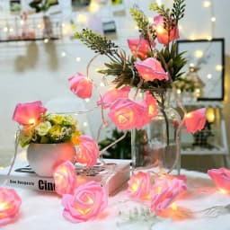 5V Rose Flower LED String Fairy Light Red Pink Warm Blue RGB USB/Battery Power Wedding Christmas Party Decoration 1.5m 3m 6m 10m