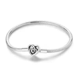 2026 Valentine New 925 Silver Pink Bow Full Diamond Bracelet Original 17-20CM Fit DIY Charm Women Birthday Jewelry Gifts
