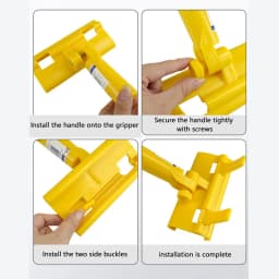 1 PCS Plastic Drywall Smoothing Spatula Tool Flat Trowel Extension Adapter Leveling Bracket Clip