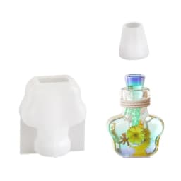 Small Bottle Pendant Silicone Mold Epoxy Resin Molds DIYs Heart Wishing