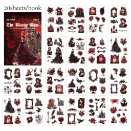 Mr. Paper 4 style mixed materials 20 / pack character sticker book disorientation fantasy series stickers DIY handbook material