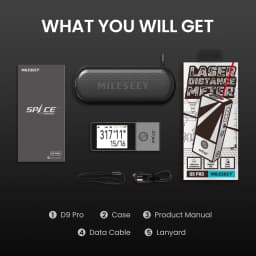 MiLESEEY D9 Pro Laser Distance Measure, World’s 1st Laser Measure with Visual Aligning, 100M Bluetooth Laser Measure Tape