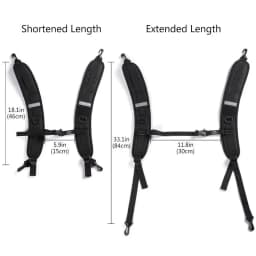 Bag Accessories Black Backpack Straps Oxford Cloth Shock Absorption Replacement Strap Bags Shoulder Strap Climbing Hiking