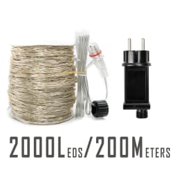 30m 50m 100m 200m LED String Lights Street Fairy Light Waterproof for Outdoor Christmas Fairy Lights Holiday Wedding Decoration