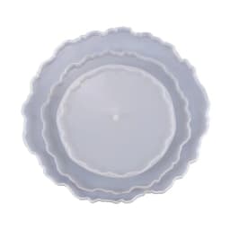 Irregular Round Fruit Disc Tray Resin Silicon Mold DIY Coaster Epoxy Mould Craft