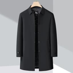 Clothes Thick Warm Coat Winter Business Casual Mid-length Lapel Coat Mens High-end Down Jacket White Duck Down Parka Luxury Male