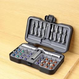 38-in-1 Precision Ratcheting Screwdriver Set Compact Multi Bit Screwdriver Kit Repair Tool Portable Organized Storage