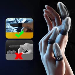 Mobile Game Accessories Durable Fingertip Cover for Creative Finger Sleeve with Storage for Case Sweatproof Auto Re