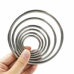 2/5Pcs 15-50mm Stainless Steel O D Ring Buckles Handbag Strap Connector Rings Leather Craft Clasp Carabiner Belt Hook Bag Parts
