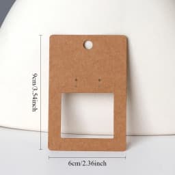 50pc 6x9cm Self-adhesive Plastic Cello Bag Earrings Display Necklaces KeyChain Cards for DIY Making Cardboard Jewelry Packaging