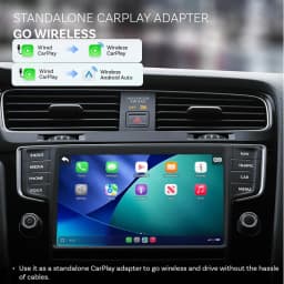 Ottocast Cabin Care Wireless CarPlay Adapter Baby Car Camera 1080P HD 150° Wide-angle Night Vision Backseat Monitor for 98% Car