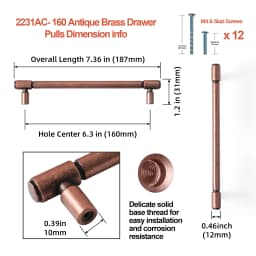 Antique Solid Zinc Alloy Cabinet Pull Furniture Handle Furniture Handle & Knob Drawer Wardrobes Kitchen Handle