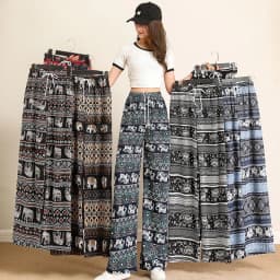 New Luxury Women's Elephant Wide Leg Pants Spring Autumn High Waisted Soft Loose Straight Trousers