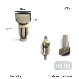 5/10/20PCS Metal Rectangle Press Push Lock For Handbags Bag Briefcase Spring Lock Snap Decorative Clasps Repair Kit Accessories