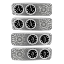 Interior Roof LED Air Conditioning Turbo Vent AC Outlet Trim For Mercedes Benz V Class EQV Vito Viano Valente Metris W447 V250