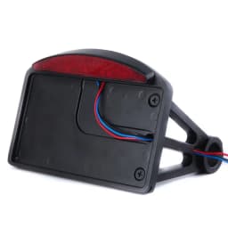 Universal Motorcycle License Plate LED Tail Light Horizontal Side Mount Bracket Holder For Harley Bobber Chopper Custom Touring