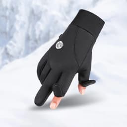 Winter Warm Gloves for Men Autumn Cycling Gloves Motorcycle Outdoor Sports Touch Screen Fleece Water-Repellent Non-slip Gloves