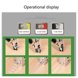 1000pcs U/ Door /T Shaped Nail Shaped Stapler Brad Nails Stainless Steel Stapler Nailer Staple For Furniture DIY Woodworking Too