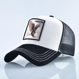 Fashion Trucker Caps With Embroidery Animals Patch Four Seasons Snapback Baseball Cap For Men Women Adjustable Visor Hat