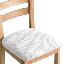 Durable Stretch Jacquard Dining Room Chair Seat Covers Removable Washable Elastic Upholstered Dining Chair Cushion Slipcover