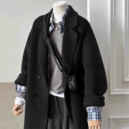 Short Double Sided Wool Coat Women's Loose Korean Woolen Suit Coats for Women Clothing Female New in Outwear Spring