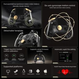 Anbernic RG G01 / RG P01 Retro Games Controller Hall Effect Triggers XBOX Gamepad for PC Android IOS Steam Linux Supports Bluetooth 5.3/Wired/2.4G Wireless