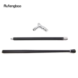 White T Wave Shape Walking Cane Fashion Decorative Walking Stick Gentleman Elegant Cosplay Cane Knob Crosier 93cm