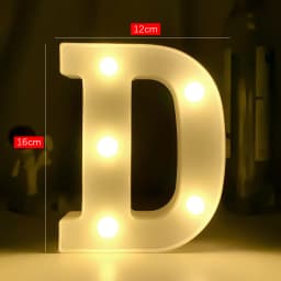 Creative Luminous Digital Number Letter Light AAA Battery Powered Lamp Night Light for Christmas Wedding Birthday Party Decor
