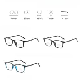 Small-frame Square Bifocals for Presbyopia Photochromic UV-protective Business Glasses for Men Classic Bifocal Reading Eyewear