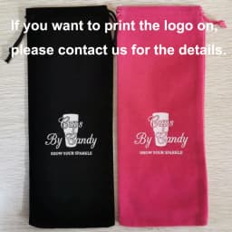 10pcs/Lot 8x17, 10x20, 10x25, 10x30cm Long Size Drawstring Velvet Pouch Bag Gift Parfum Packaging Bags Can Customize Logo