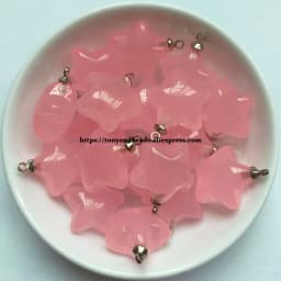 (1 lot = 10pcs )Star Shape Candys Color Acrylic Small Pendant Size 18mm 7 Colors For Jewelry Making DIY